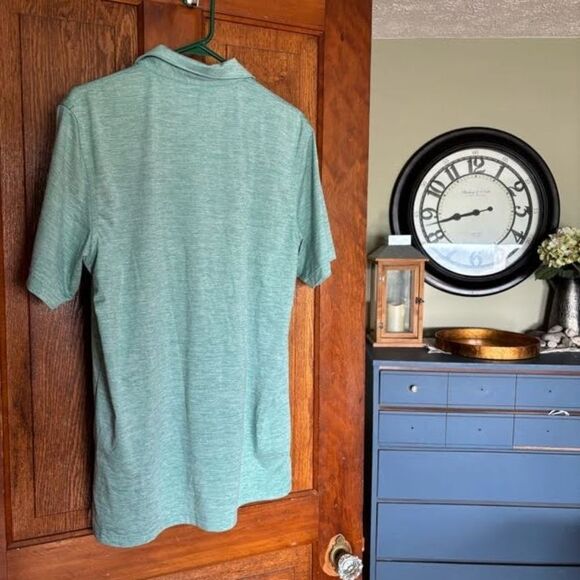 Vineyard Vines Green Performance Polo Shirt M Golf Activewear Short Sleeve - Picture 3 of 5